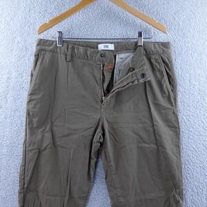 SPOKE Men's Chino Pants Khaki Twill Straight Fit Waist 34x34 Build B Comfortable
